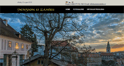 Desktop Screenshot of pensionuzamku.cz